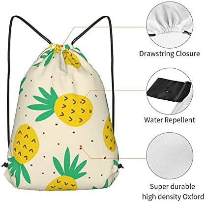 Backpack de cordão à prova d'água de abacaxi de abacaxi virtual
