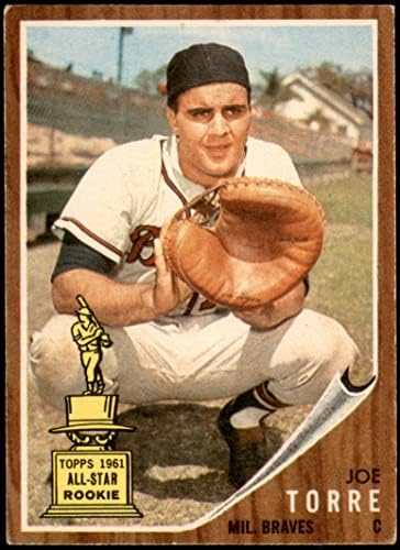 1962 Topps # 218 Joe Torre Milwaukee Braves VG/Ex+ Braves