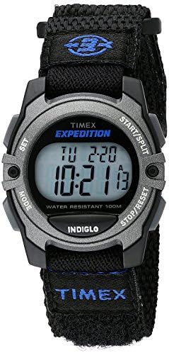 Timex unisex tw4b02400 expedição de tamanho médio gato digital preto preto wrap strap watch