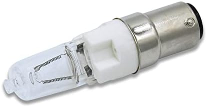 Substituição de lâmpada de halogênio de 100w para SatCo S4361 por precisão técnica - lâmpada T4 120V com BA15 Baioneta de contato duplo - 2900K Warm White - acabamento transparente - 1 pacote