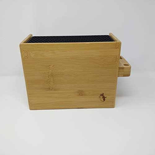 Caddy organizador de bambu feito à mão compatível com a cafeteira AeroPress- inclui local de armazenamento para agitador, filtros e