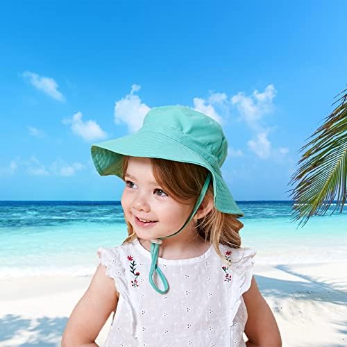 Kids Sun Hat Hat Baby Brim Brim Bap Summer Beach Bucket Hat infantil Chapéu de pesca dobrável Capéu de criança ajustável