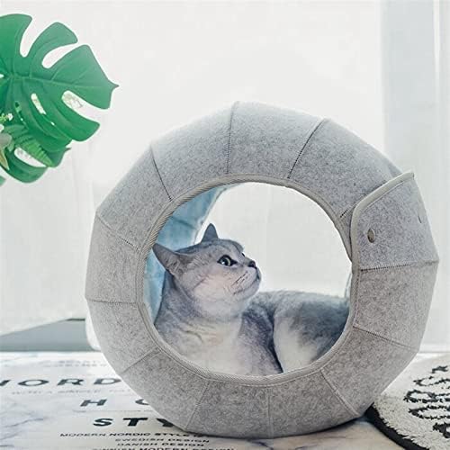 Deflab Cat Cat Cat Toy Toy Ball interativo gato macio Flap dobrável Pet Tunnel Tube Apartamento Diversão Toy Bed Puppy Pet Supplies