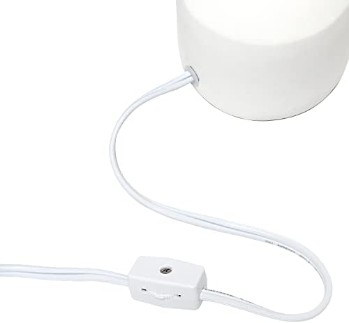 Designs simples lt2080-off mini lâmpada de mesa de mesa de concreto bocksbeutal com tecido de tambor cônico
