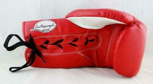 Floyd Mayweather autografou Red Cleto Reyes Boxing Glove - Beckett Authentic - luvas de boxe autografadas