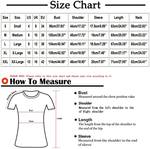 Top Tee for Women Summer Summer Fall Roupos Trendy Manga curta Office Graphic Blouse Funny 8E 8E