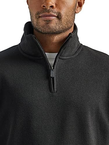 Wrangler Authentics Men de manga longa de lã Quarter-zip