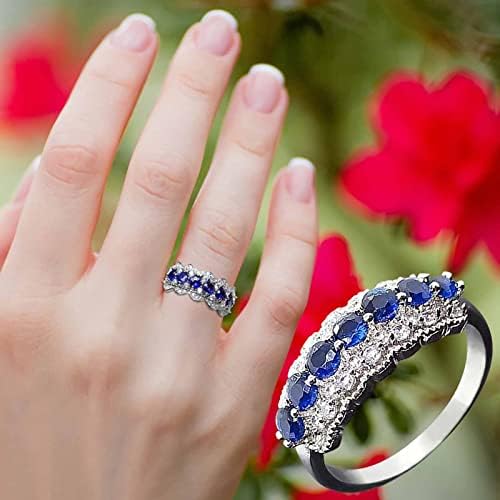 2023 Novo engajamento redondo de zircões de zircões femininos anéis de casamento anéis de jóias para mulher full diaml damies anel