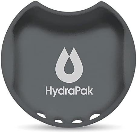 Hydrapak Watergate largura de boca larga, shasta cinza, 63 mm