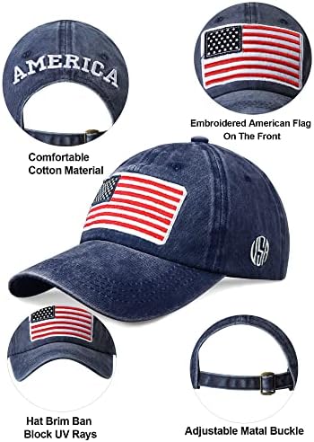 4 peças usa chapéu americano bandeira americana tampas de beisebol bandeira patriótica orgulho taps EUA bandeira patriótica