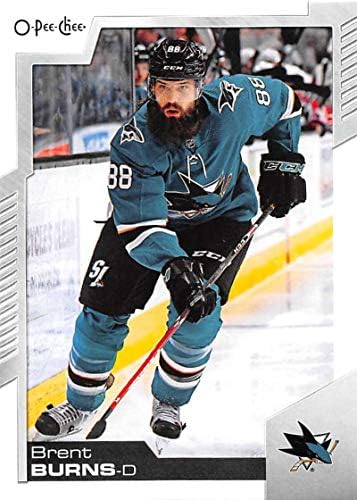 2020-21 O-PEE-Chee #374 Brent Burns San Jose Sharks NHL Hockey Trading Card