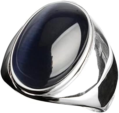 Anéis de casamento para mulheres aço inoxidável de aço artificial para olho de pedra anel de aço de titânio