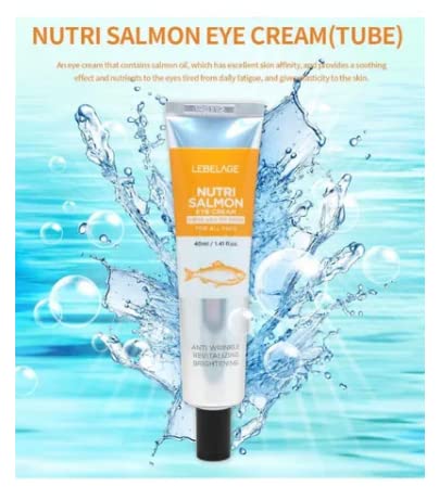 Creme para os olhos de salmão nutri lebelage para face 40ml / 1,41 fl. oz. x 2 Pack Wrinkle Care & Skin Nourishing
