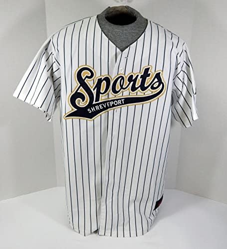 2008 Shreveport Sports 38 Game usou White Jersey XL DP29859 - Jerseys de MLB usados ​​no jogo