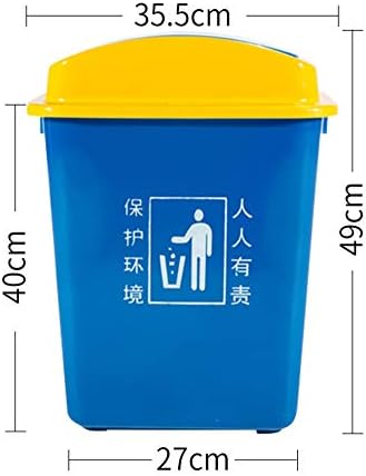 Lata de lixo sshhi, balde de armazenamento durável e de alta capacidade de balde de alta capacidade adequado para hotéis restaurantes