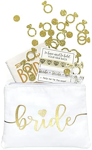 Bolsas de maquiagem da tribo da noiva - Favor de dama de honra para festa de despedida de solteira, chuveiro de noiva, casamento. Bolsa de cosméticos/produtos de higiene pessoal, kit de sobrevivência de casamento, kit de ressaca, lembrança