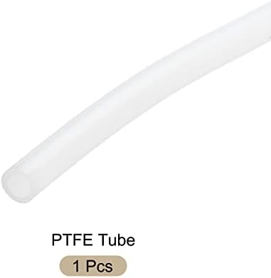 Tubo de tubo isolado de mangueira de tubulação de PTFE de rebocador, [para filamentos 3D Impressora] - 2mm IDX3mm odx6,6ft/branco/1 pcs
