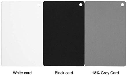 Card de balanço de branco cinza Sedremm 3 em 1 Conjunto de correção de cores digitais 18% Card de fotografia de exposição para vídeo DSLR e filme com tecido de limpeza de microfibra