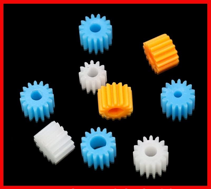 15 dentes de 8,5 mm de diâmetro orifício em forma de d engrenagem plástica azul 15t Motor Retarding Dispositivo de eixo principal