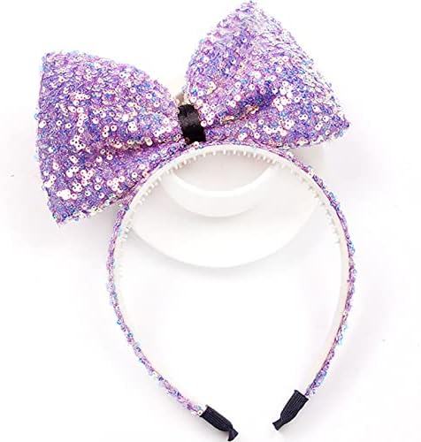 Orelhas de lantejoulas Bandas de cabeça Cabine de cabelos Glitter Glitter para meninas, mulheres