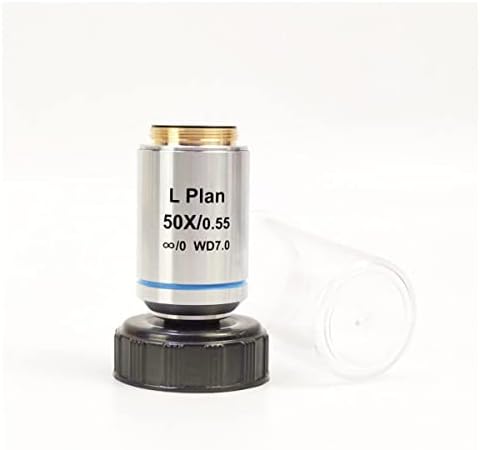 Acessórios para microscópio 5x 10x 20x 50x 100x para o microscópio Plano de lente objetiva Laboratório Consumíveis