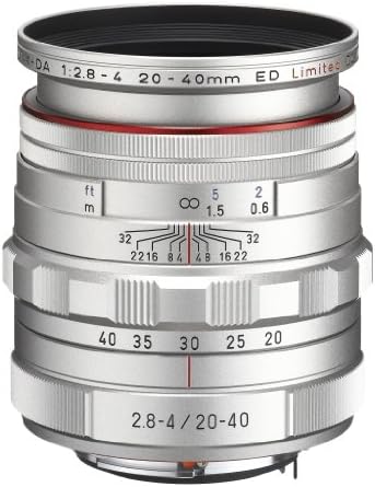 Pentax HD DA 20-40mm f2.8 - 4 Lente de zoom de largura DC WR LIMITED para Q Mount - Black