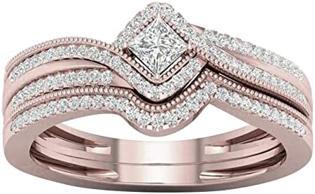 Anéis Bundle Anel feminino para namorada Micro Zircão Jóias Incluste Ring Presentes Anéis de mão Anéis de mão