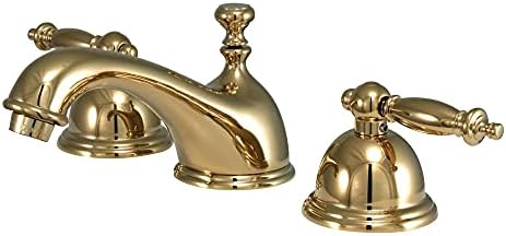 Kingston Brass KS3961TL Templeton Fauceta de lavatório generalizada com pop-up de latão, cromo polido