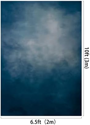 Kate 6,5 × 10 pés azul azul azul de retrato de fotografia abstrato abstrato mussell cenário para fotógrafo crianças crianças