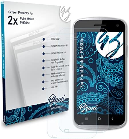 Protetor de tela Bruni Compatível com Point Mobile PM30HC Film Protector, Crystal Clear Protective Film