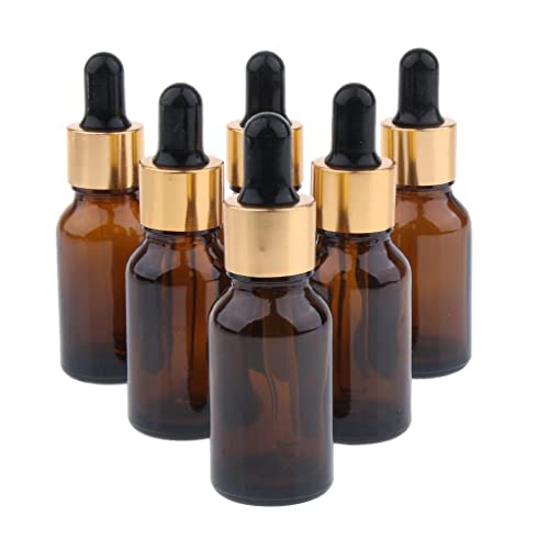 6pcs reabastecidos gotas de gotas/queda de queda para óleo essencial de cosméticos, 20 ml