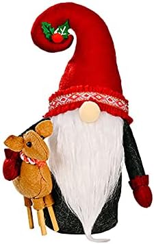 Decorações de Natal Decorações de árvore de Natal O enfeites de Natal Diy Indoor Decorações de Natal Festival de Natal Hat de Doll sem rosto Rudolph Dwarf Decoração de férias