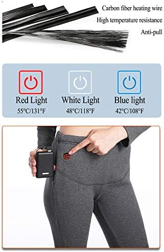 Conjunto de roupas íntimas térmicas aquecidas USB, Men's Electric Térmico Manga Longa e Longo Longo Johns