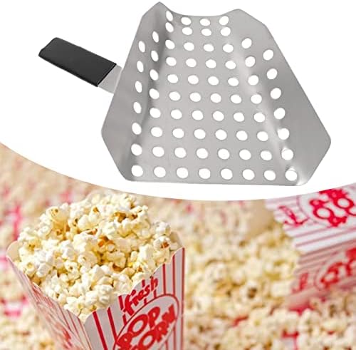 Popcorn Speed ​​Scoop, colher de pipoca de aço inoxidável, ferramenta de enchimento fácil para bolsas e caixas, para