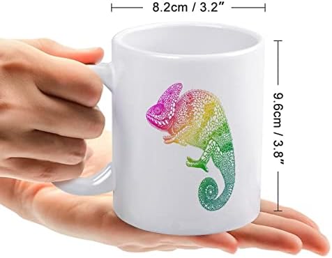 Chameleon Print Coffee de caneca de camaleão de várias cores