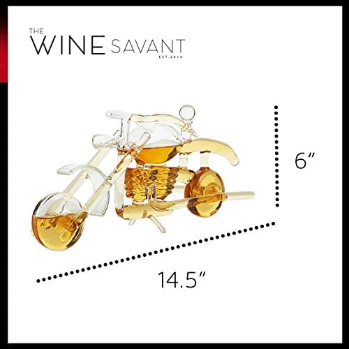 Motocicleta exclusiva para doações de motocicleta Decanter Wine & Whisky Elegante Motorbike, Time de motociclista, 750ml The Wine