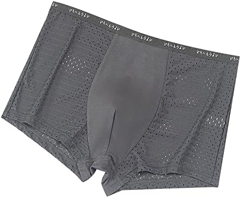 Mens Cotton Roufe -Roufey Boxers cuecas cuecas suaves e confortáveis ​​de algodão respirável respirável