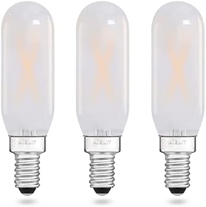 AIELIT T8/T6/T25 Fosco e12 lâmpada LED Dimmable, 2 watts, 2700k branco, lâmpadas de candelabra de LED tubular para candelabro