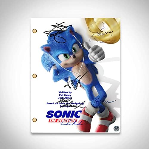 Sonic the Hedgehog Script Limited Signature Edition Studio Licenciado Frame Licenciado