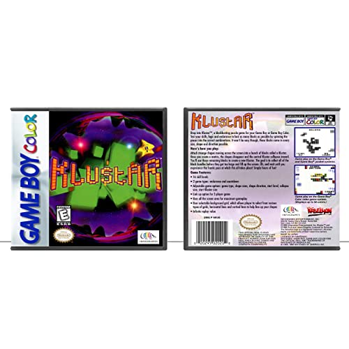 Klustar | Game Boy Color - Caso do jogo apenas - sem jogo