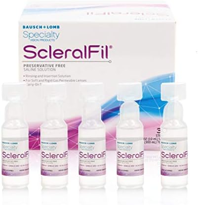 Solução salina livre de conservante de escleralfil 0,34 fl oz