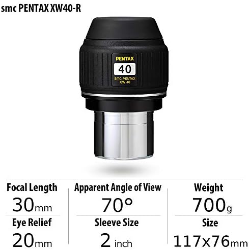 Pentax 70513 SMC-XW 7 1,25 polegadas ocular para telescópios e escopos de ponto de pentax