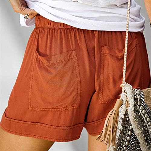 Shorts para mulheres de verão casual de cintura alta