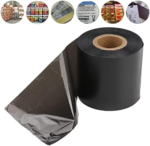 Impressora de transferência térmica Ribbon Black Resin Fibbons de cera aprimorada compatível para impressora zebra