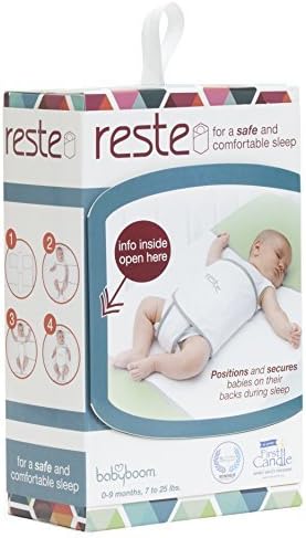Baby Brezza Sleep Swort Swaddle Blain para segurança do berço para recém-nascidos e bebês-cobertor seguro e anti-rolover, branco