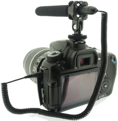 Microfone de espingarda Polaroid Pro Video Fin e Condensador de Luz com montagem de choque para o Sony HDR-PJ790V, PJ650V, PJ430V,