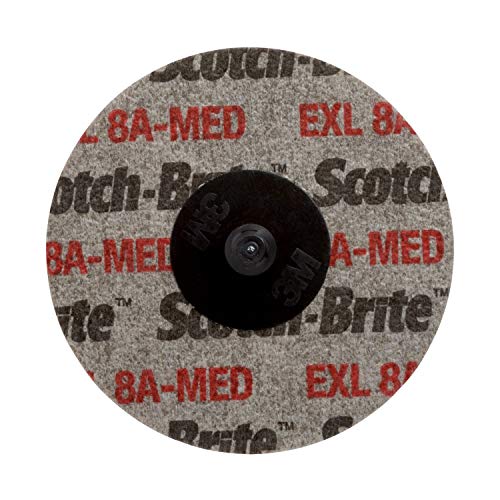 Scotch-Brite Roloc Exl Unitized Wheel TR, Acipação de mudança rápida TR Speed-Lok, óxido de alumínio, diâmetro de 2 , grão