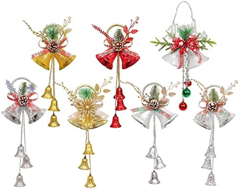 Kits de vitral para adultos assando sinos de Natal Os enfeites de árvore de Natal pingentes de shopping shopping bells duplo ornamentos e bolas de corda