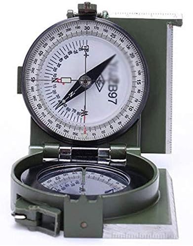 Moumi Portable Compass, Ferramentas de bússola de navegação ao ar livre com caixa de armazenamento, para caminhada de navegação