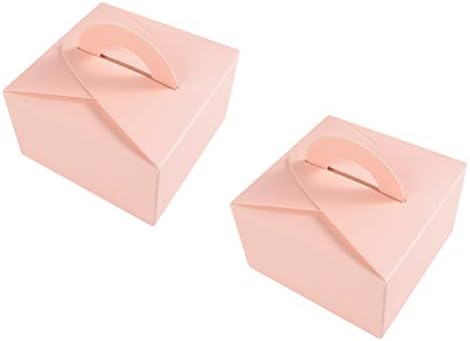 Doitool 20pcs Caixas de embalagem portáteis rosa